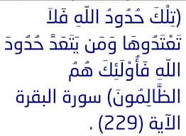 انتهاك حدود الله عز وجل، ومثله في الصيام حبل الله